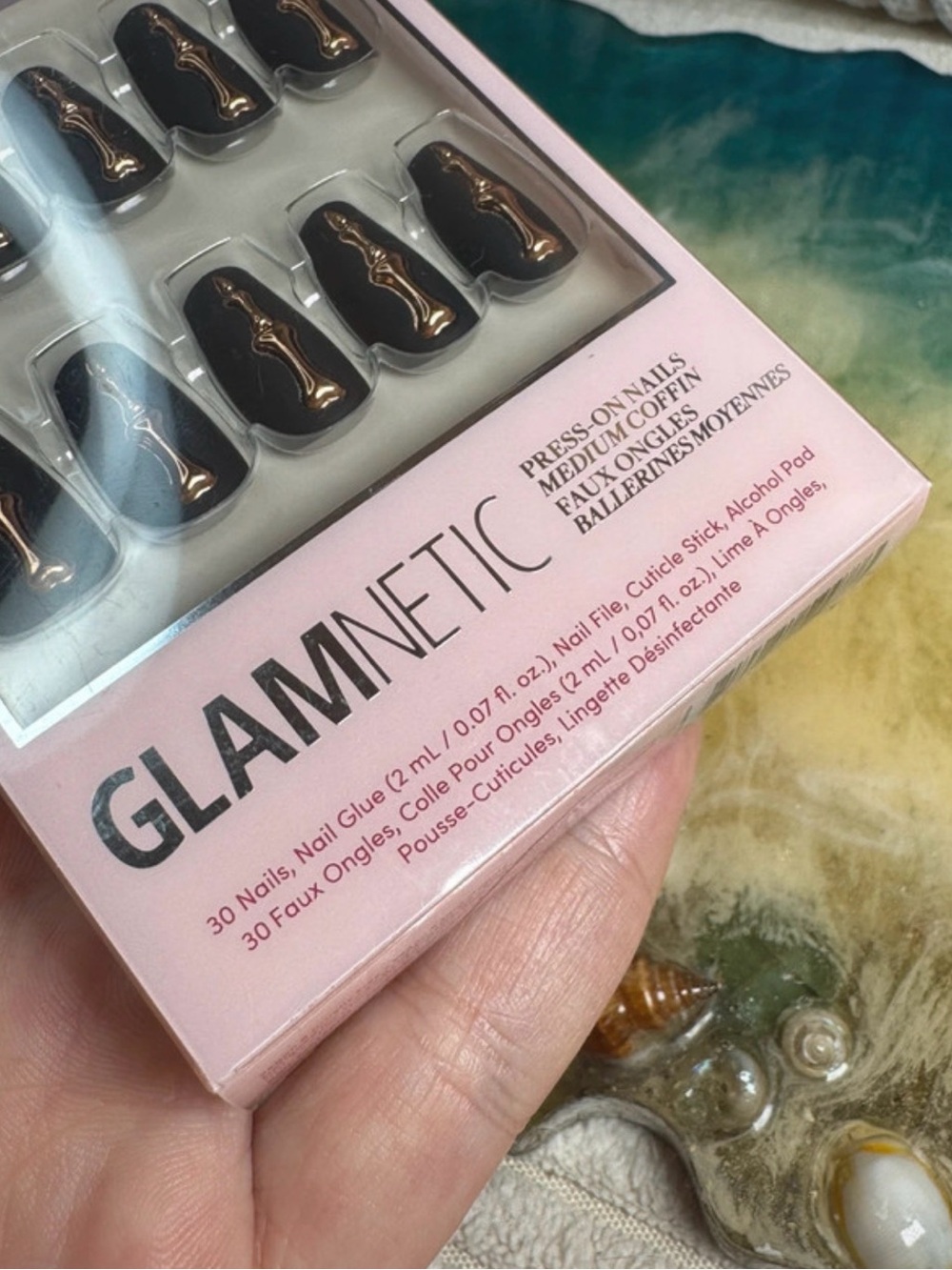 glamnetic rosy remains press on nails 🖤 - Picture 5 of 7